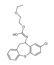 2-ethoxyethyl N-(3-chloro-5,6-dihydrobenzo[b][1]benzothiepin-5-yl)carbamate Structure