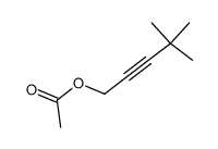 acetic acid-(4,4-dimethyl-pent-2-ynyl ester) Structure