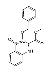 N-(2-nitrophenyl)-O-benzyl-D-serine methyl ester Structure