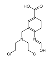 3-[bis(2-chloroethyl)aminomethyl]-4-formamidobenzoic acid Structure