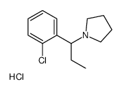 1-[1-(2-chlorophenyl)propyl]pyrrolidine,hydrochloride Structure