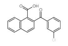 2-(3-chlorobenzoyl)naphthalene-1-carboxylic acid Structure