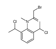 N-[2,6-bis(1-chloroethyl)phenyl]-2-bromo-N-methylacetamide Structure