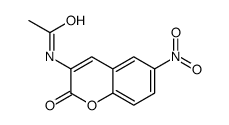 N-(6-nitro-2-oxochromen-3-yl)acetamide Structure