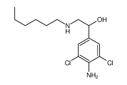 1-(4-amino-3,5-dichlorophenyl)-2-(hexylamino)ethanol structure