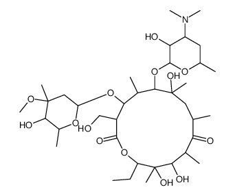 6-[4-(dimethylamino)-3-hydroxy-6-methyloxan-2-yl]oxy-14-ethyl-7,12,13-trihydroxy-4-(5-hydroxy-4-methoxy-4,6-dimethyloxan-2-yl)oxy-3-(hydroxymethyl)-5,7,9,11,13-pentamethyl-oxacyclotetradecane-2,10-dione Structure