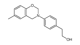 2-[4-(6-methyl-2,4-dihydro-1,3-benzoxazin-3-yl)phenyl]ethanol结构式