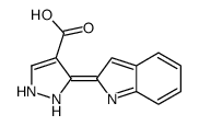 3-indol-2-ylidene-1,2-dihydropyrazole-4-carboxylic acid Structure