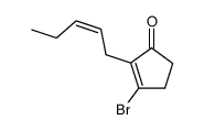 3-bromo-2-[(Z)-2-pentenyl]-2-cyclopenten-1-one Structure