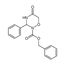 2-benzyloxycarbonyl-3-phenyltetrahydro-1,2,4-oxadiazin-5-one结构式