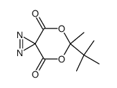 6-methyl-6-tert-butyl-4,8-dioxa-5,7-dioxo-1,2-diazaspiro[2.5]oct-1-ene Structure