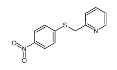 2-[[(4-nitrophenyl)sulfanyl]methyl]pyridine结构式