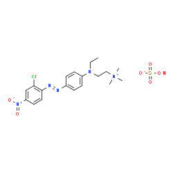 [2-[[4-[(2-chloro-4-nitrophenyl)azo]phenyl]ethylamino]ethyl]trimethylammonium hydrogen sulphate Structure