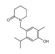 1-[(4-Hydroxy-6-isopropyl-3-methyl-phenyl)-methyl]-piperidon-(2) Structure