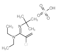 N'-tert-butyl-2-chloro-N,N-diethylprop-2-enimidamide,perchloric acid Structure