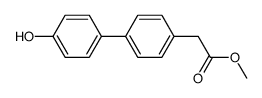 [1,1'-BIPHENYL]-4-ACETIC ACID,4'-HYDROXY-,METHYL ESTER Structure