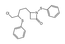 4-(4-chloro-3-phenylsulfanylbutyl)-1-phenylsulfanylazetidin-2-one Structure