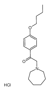 2-Azepan-1-yl-1-(4-butoxy-phenyl)-ethanone; hydrochloride Structure