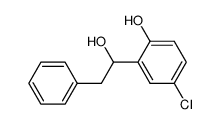 4-Chloro-2-(1-hydroxy-2-phenyl-ethyl)-phenol结构式