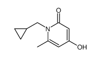 1-(Cyclopropylmethyl)-4-hydroxy-6-methylpyridin-2(1H)-one Structure