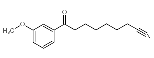 8-(3-methoxyphenyl)-8-oxooctanenitrile结构式