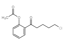 2'-ACETOXY-5-CHLOROVALEROPHENONE Structure