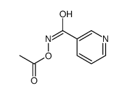 Hydroxylamine, O-acetyl-N-nicotinoyl- structure