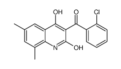 3-(2-chlorobenzoyl)-4-hydroxy-6,8-dimethyl-1H-quinolin-2-one结构式