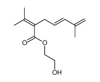 2-hydroxyethyl 3-(2,7-dimethyl-2,5,7-octatriene)carboxylate Structure