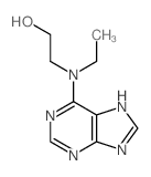 2-(ethyl-(5H-purin-6-yl)amino)ethanol结构式