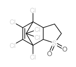 4,5,6,7,8,8-hexachloro-2,3,3a,4,7,7a-hexahydro-4,7-methano-1-benzothiophene 1,1-dioxide结构式