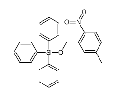 (4,5-dimethyl-2-nitrophenyl)methoxy-triphenylsilane结构式