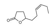 5-[(3Z)-3-Hexen-1-yl]dihydro-2(3H)-furanone Structure