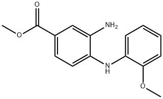 methyl 4-(2-methoxyphenylamino)-3-aminobenzoate Structure