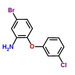 5-Bromo-2-(3-chlorophenoxy)aniline Structure