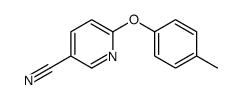 6-(4-methylphenoxy)pyridine-3-carbonitrile结构式