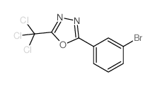 2-(3-溴苯基)-5-三氯甲基-1,3,4-噁二唑结构式