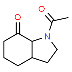 7(4H)-Indolinone,1-acetyltetrahydro-(6CI) Structure