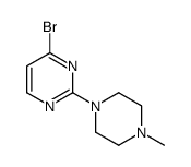 4-bromo-2-(4-methylpiperazin-1-yl)pyrimidine Structure