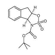 (4S,5R)-3,3a,8,8a-四氢茚并[1,2-d]-1,2,3-氧杂噻唑-2,2-二氧化物-3-羧酸叔丁酯结构式