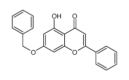 7-(benzyloxy)-5-hydroxy-2-phenyl-4H-chromen-4-one structure