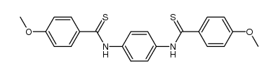 1,4-bis-(4-methoxy-thiobenzoylamino)-benzene Structure