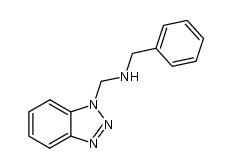 N-((1H-benzo[d][1,2,3]triazol-1-yl)methyl)-1-phenylmethanamine Structure