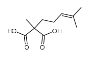 methyl-(4-methyl-pent-3-enyl)-malonic acid结构式