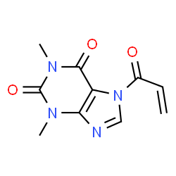 1H-Purine-2,6-dione,1,3-dimethyl-7-(1-oxo-2-propenyl)- (9CI) Structure