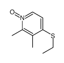 4-ethylsulfanyl-2,3-dimethyl-1-oxidopyridin-1-ium Structure