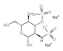 D-氨基葡萄糖-2,3-二硫酸二钠结构式