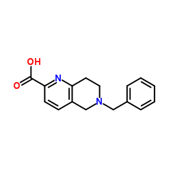 5,6,7,8-四氢-6-(苯基甲基)-1,6-萘啶-2-羧酸图片