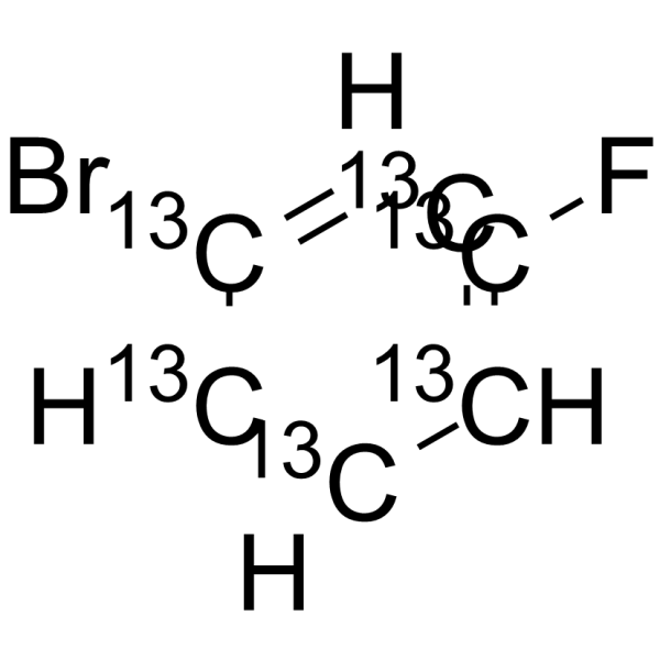 3-Bromofluorobenzene-13C6 Structure