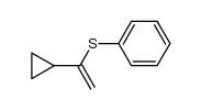 (1-cyclopropylvinylsulfanyl)-benzene Structure